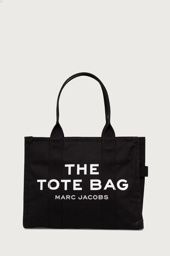 MARC JACOBS Kabelka typu shopper dámska bavlnená THE LARGE TOTE čierna M0016156