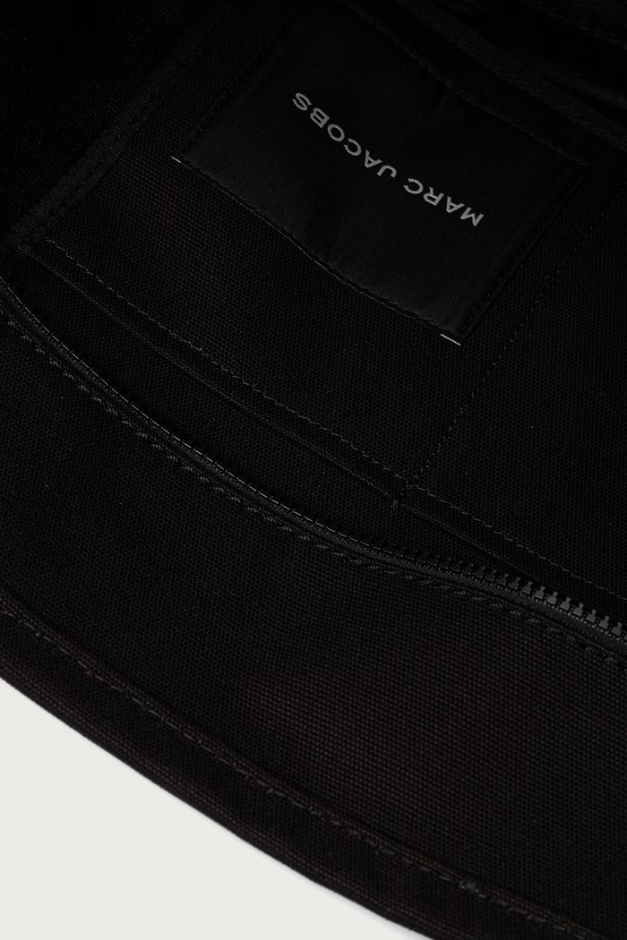 Kabelka typu shopper dámska bavlnená THE LARGE TOTE MARC JACOBS M0016156 čierna