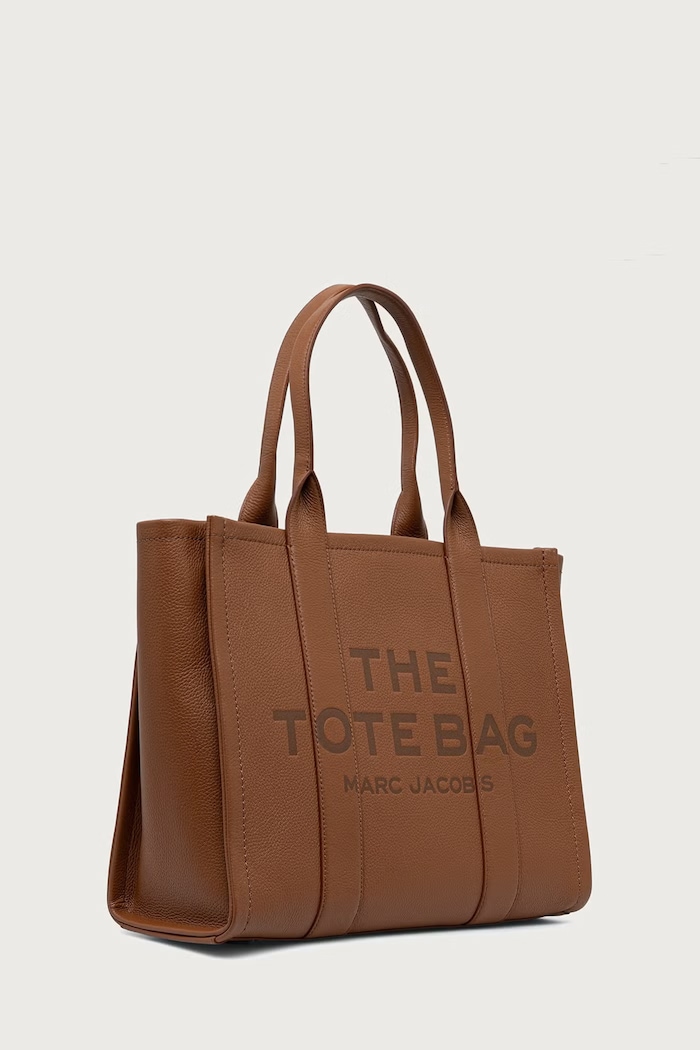 MARC JACOBS Kabelka typu shopper dámska kožená THE LARGE TOTE H020L01FA21 hnedá AW26