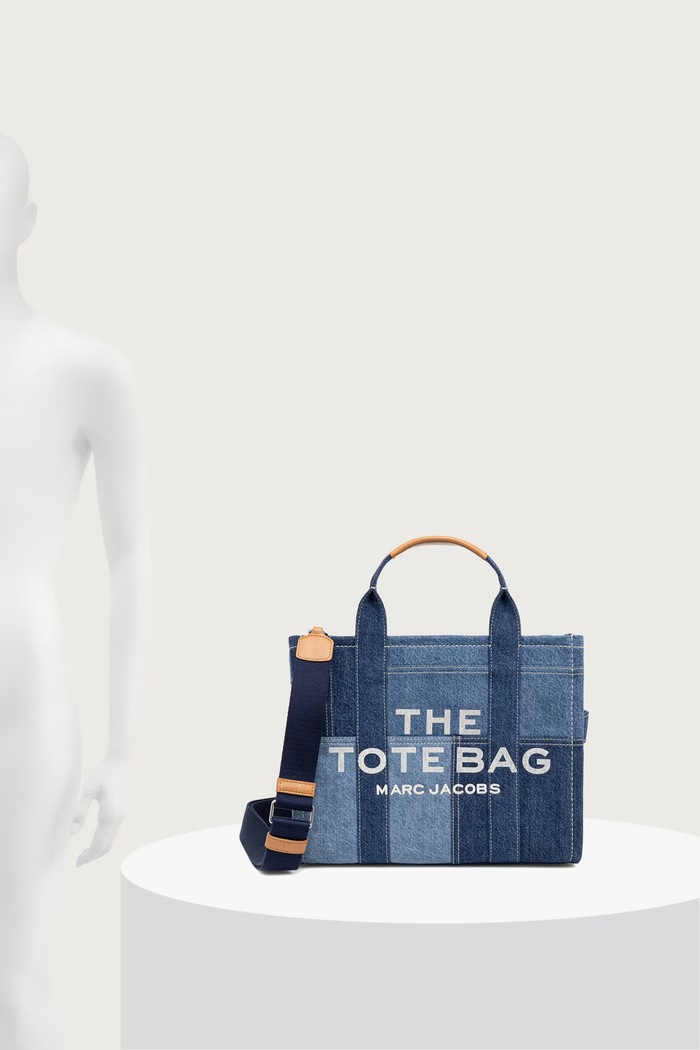 MARC JACOBS Crossbody kabelka dámska rifľová THE MEDIUM TOTE H017M06FA21