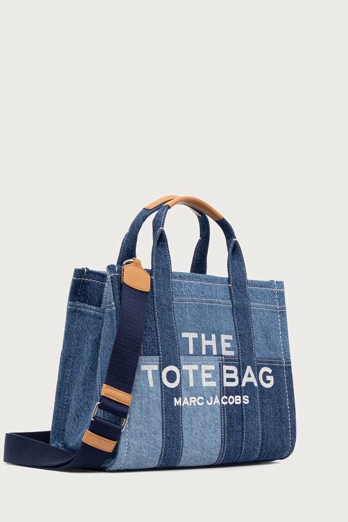 MARC JACOBS Crossbody kabelka dámska rifľová THE MEDIUM TOTE H017M06FA21 modrá AW26