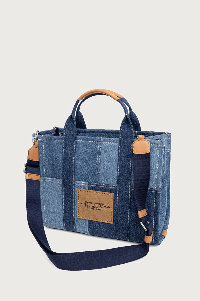 Doplnky MARC JACOBS Crossbody kabelka dámska rifľová THE MEDIUM TOTE H017M06FA21 modrá