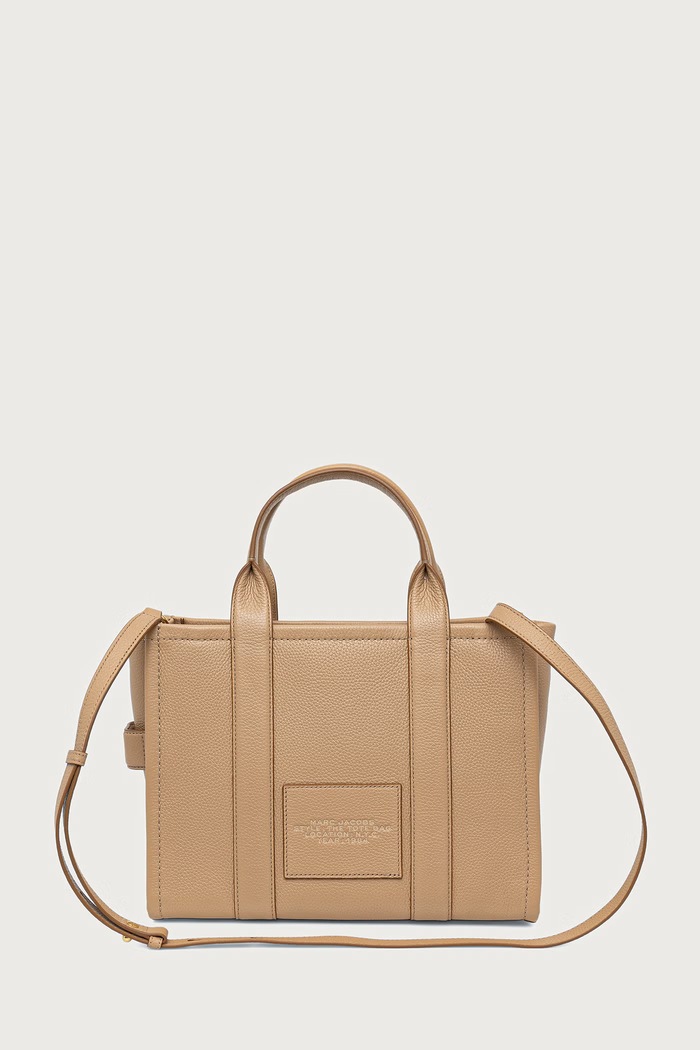 Accessori MARC JACOBS Borsa a tracollo da donna in pelle THE MEDIUM TOTE H004L01PF21 beige