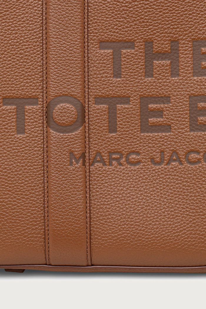 Borsa a tracollo da donna in pelle THE MEDIUM TOTE MARC JACOBS H004L01PF21 marrone