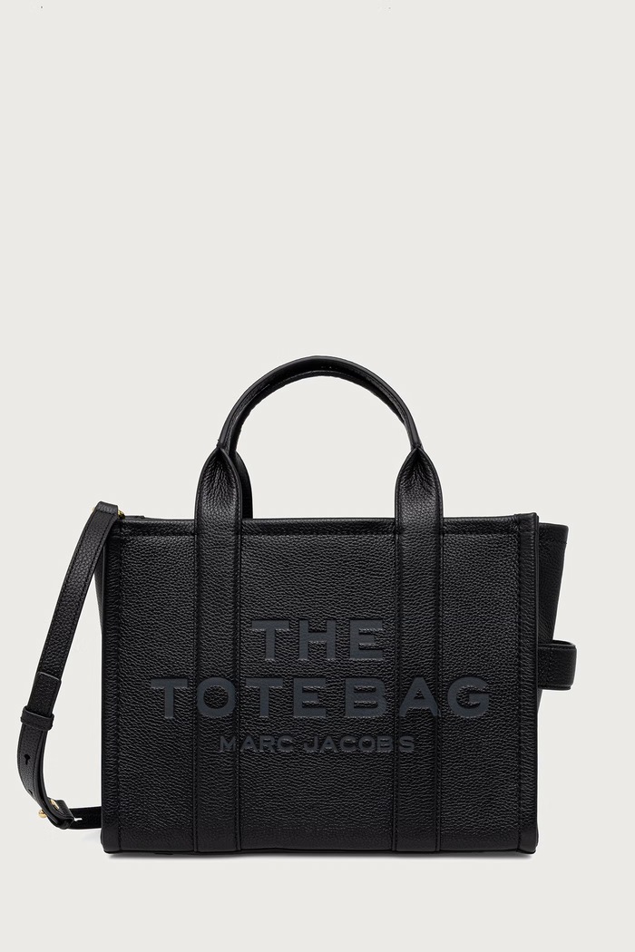 MARC JACOBS Borsa a tracollo da donna in pelle THE MEDIUM TOTE nero H004L01PF21