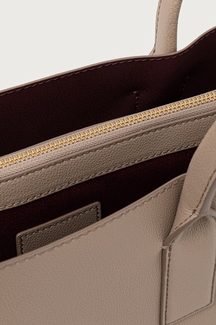Shopper torba ženska usnjena WORK TOTE MARC JACOBS bež 2P6HTT019H01