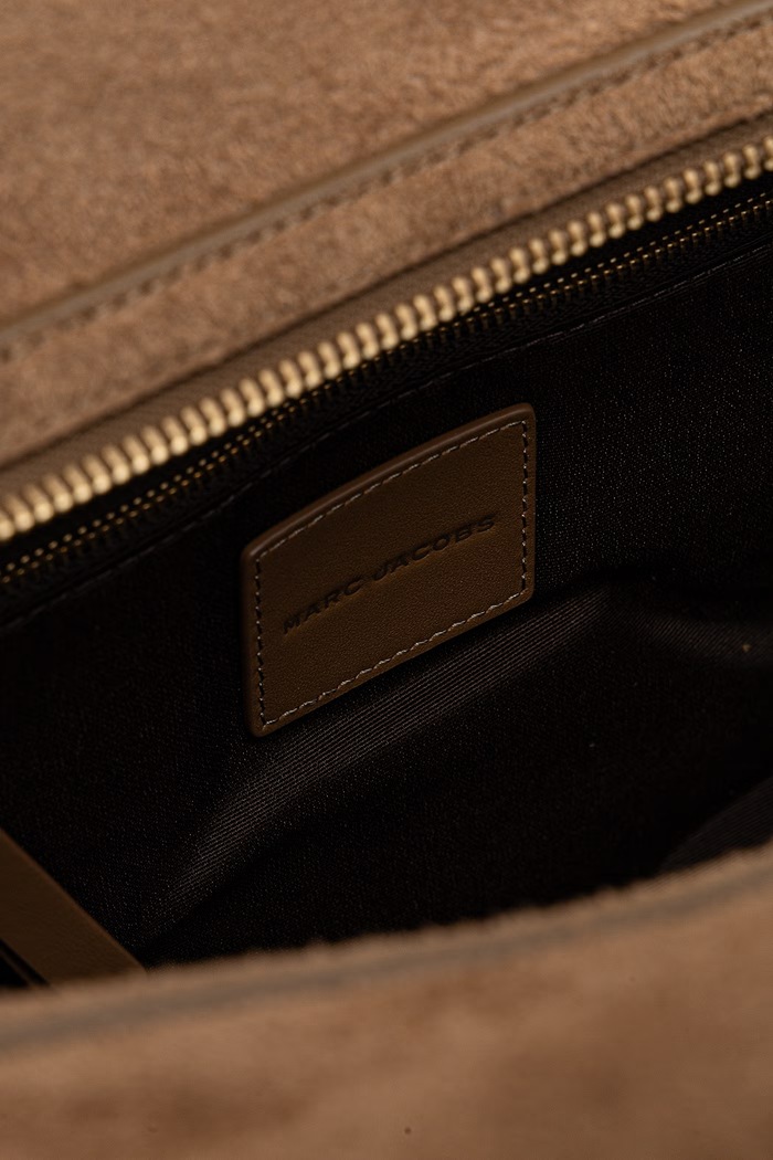 Torebka shopper damska zamszowa CITY TOTE MARC JACOBS brązowy 2F6HTT005H01