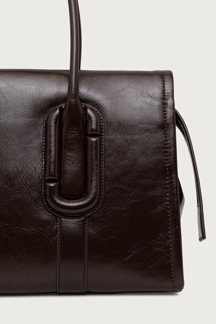 Dodatki MARC JACOBS Shopper torba ženska usnjena CITY TOTE 2F6HTT003H01 rjava