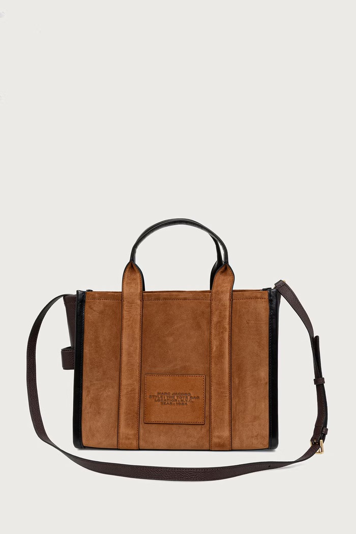 Akcesoria MARC JACOBS Torebka shopper damska skórzana THE MEDIUM TOTE 2F5HTT029H01 brązowy