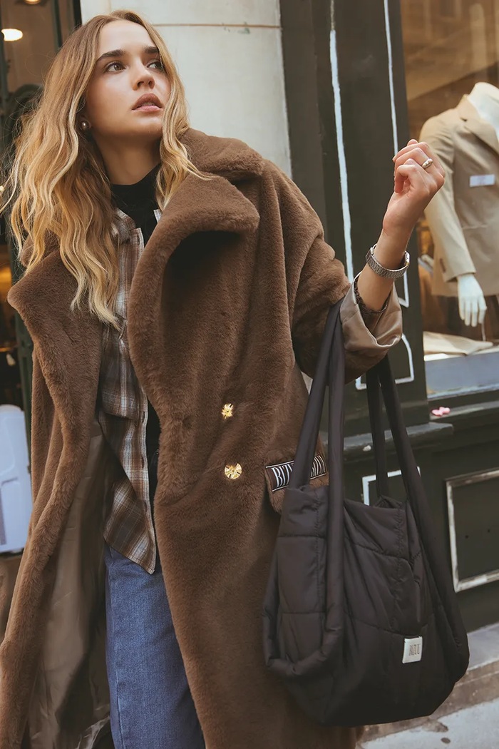 BIZUU Torebka shopper damska TIRIA TIRIA.CZARNY