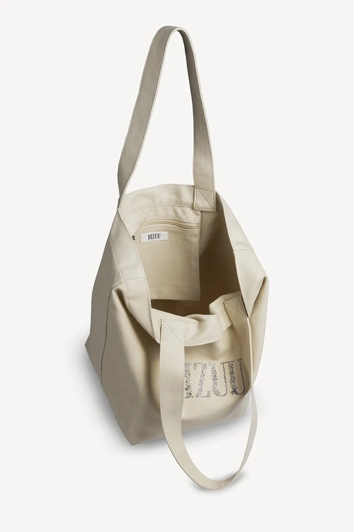 Torebka shopper damska bawełniana LUNE BIZUU LUNE.BEZOWY beżowy
