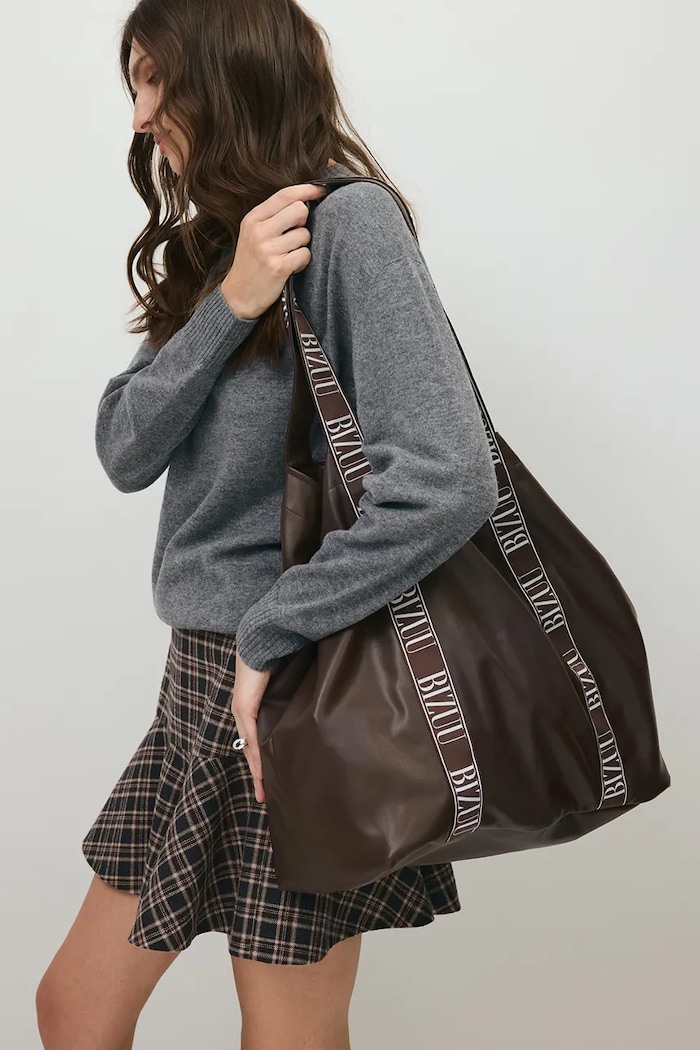 BIZUU Shopper torba za žene od kože LETHA LETHA.BRAZOWY