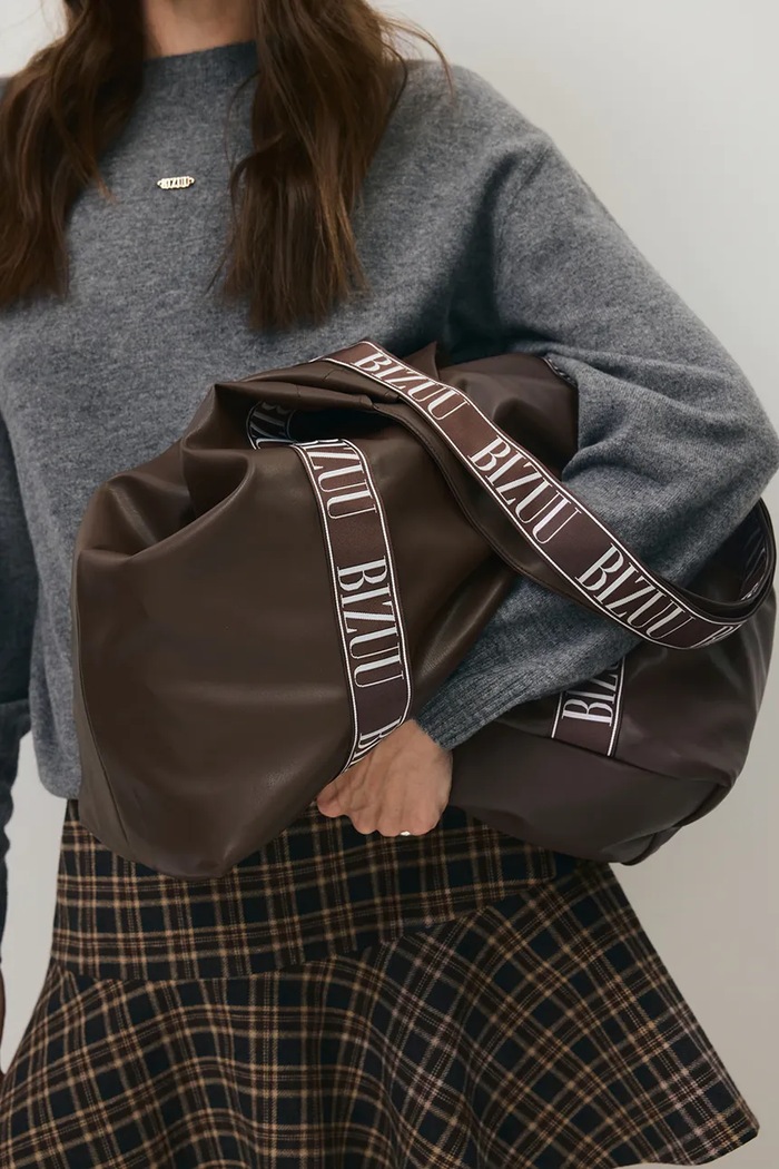 BIZUU Shopper torba za žene od kože LETHA LETHA.BRAZOWY