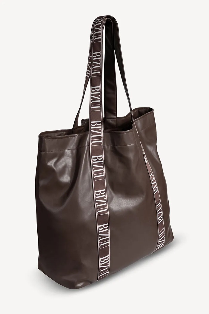 BIZUU Shopper torba za žene od kože LETHA LETHA.BRAZOWY smeđa AW26