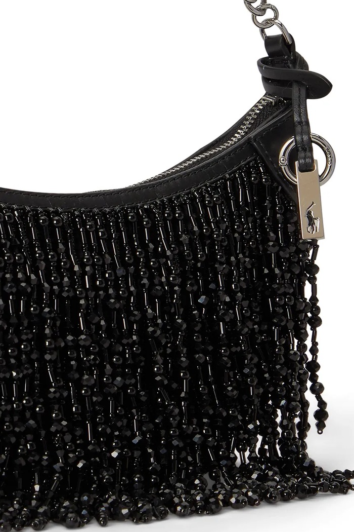 Torebka crossbody damska skórzana Polo Ralph Lauren czarny 428P16934