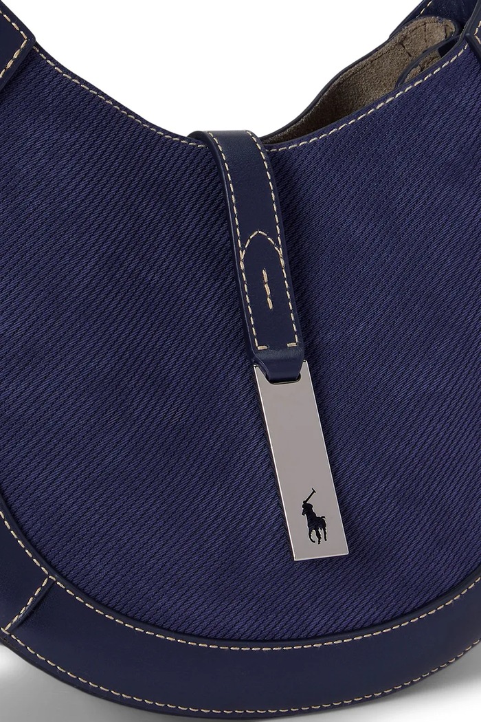 Torba za žene od brušene kože Polo Ralph Lauren 428P11042 mornarsko plava