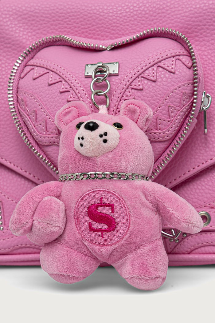 Akcesoria Sprayground Torebka crossbody damska z imitacji skóry BABY BEAR BADDIE 910B9571NSZ różowy