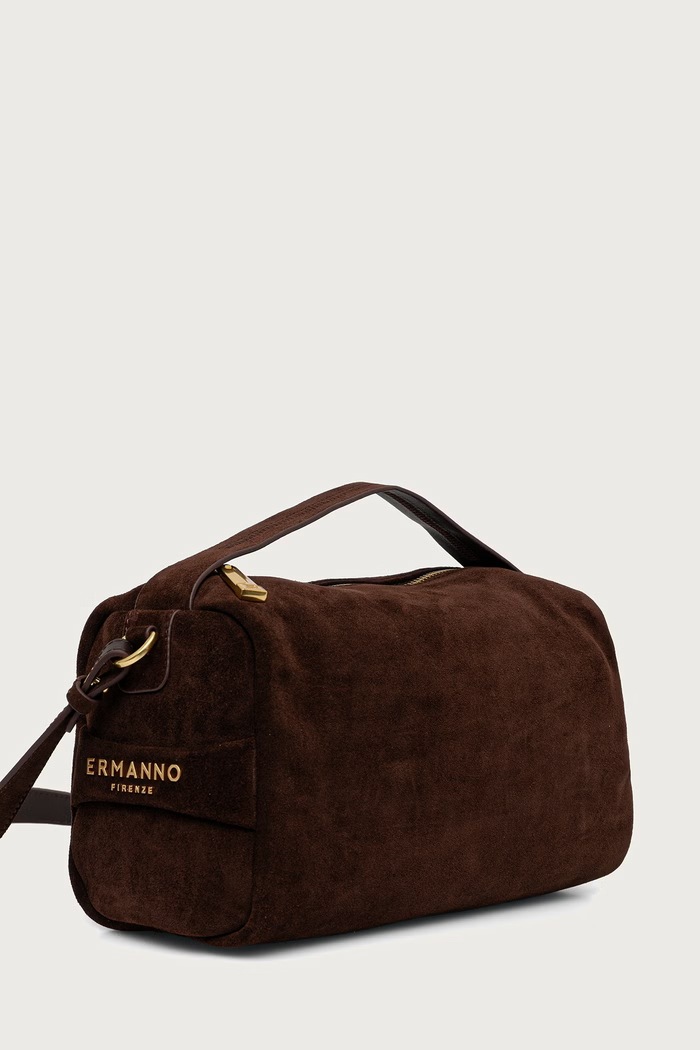 Ermanno Scervino LIFE Torebka damska zamszowa 12402315 brązowy AW26