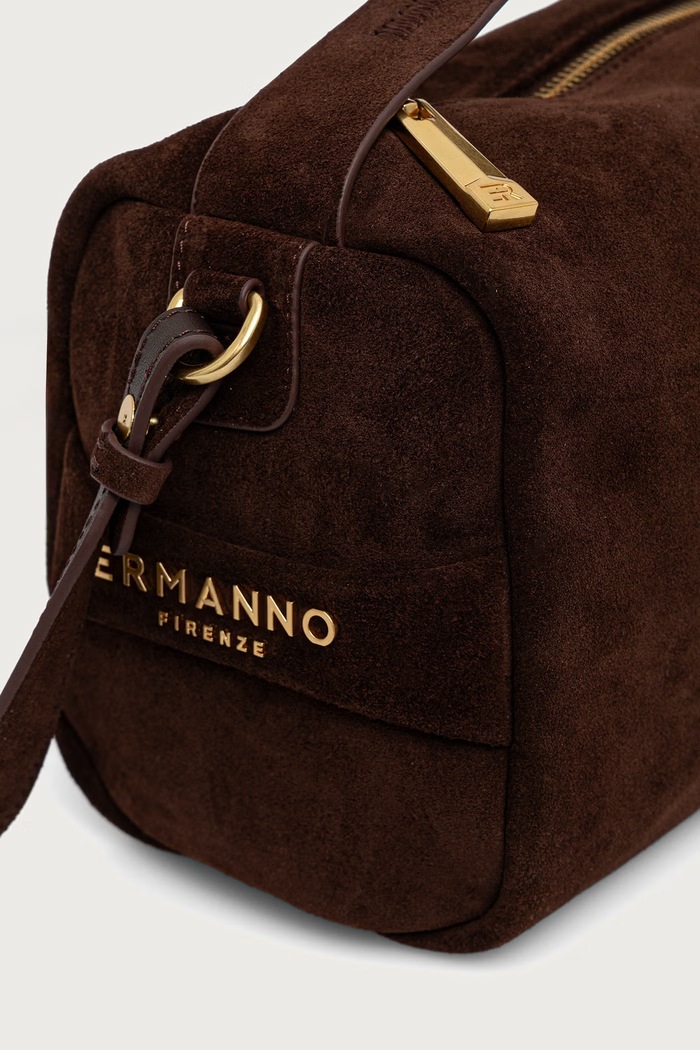 Torebka damska zamszowa Ermanno Scervino LIFE 12402315 brązowy
