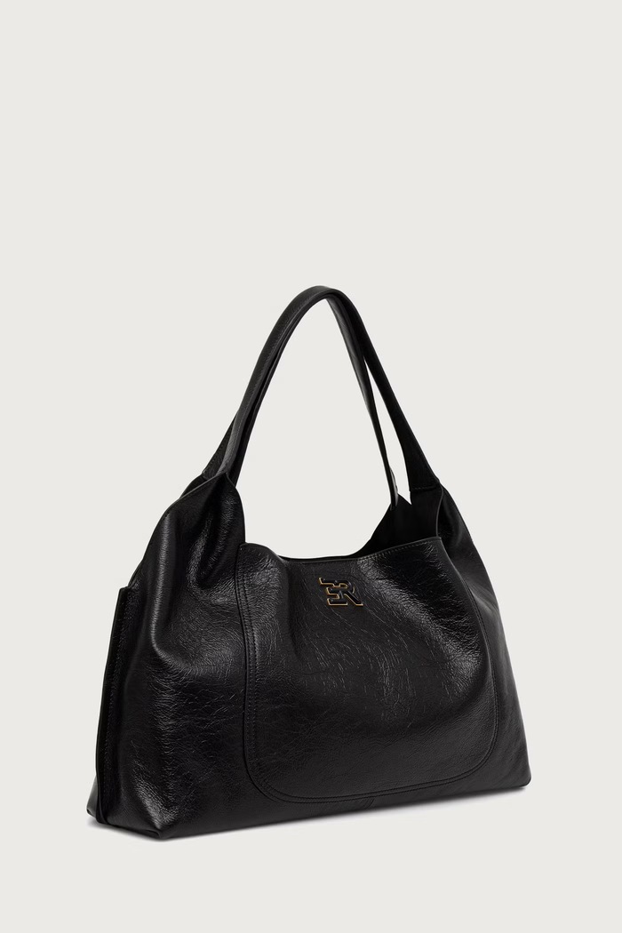 Ermanno Scervino LIFE Torebka shopper damska skórzana 12402310 czarny AW26