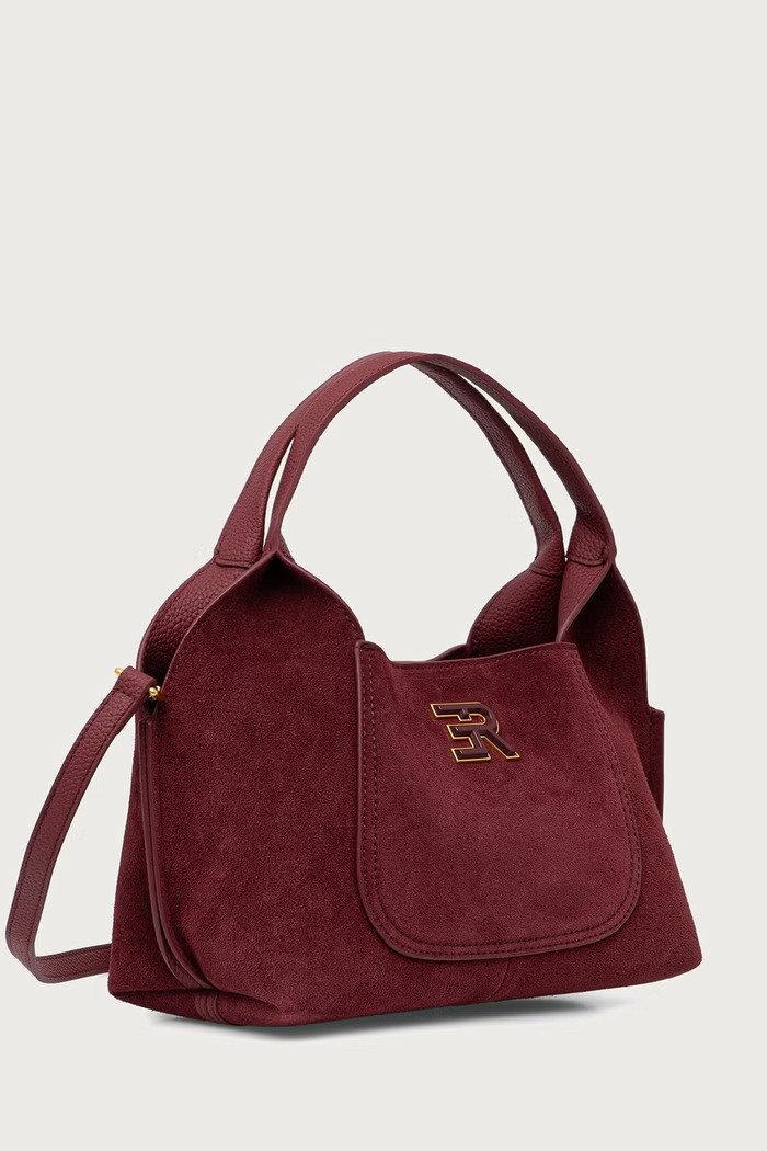 Ermanno Scervino LIFE Torebka damska zamszowa 12402306 bordowy AW26
