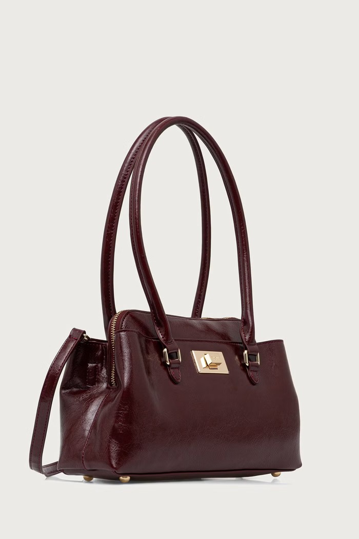 Ermanno Scervino LIFE Torebka damska z imitacji skóry 12402215 bordowy AW26