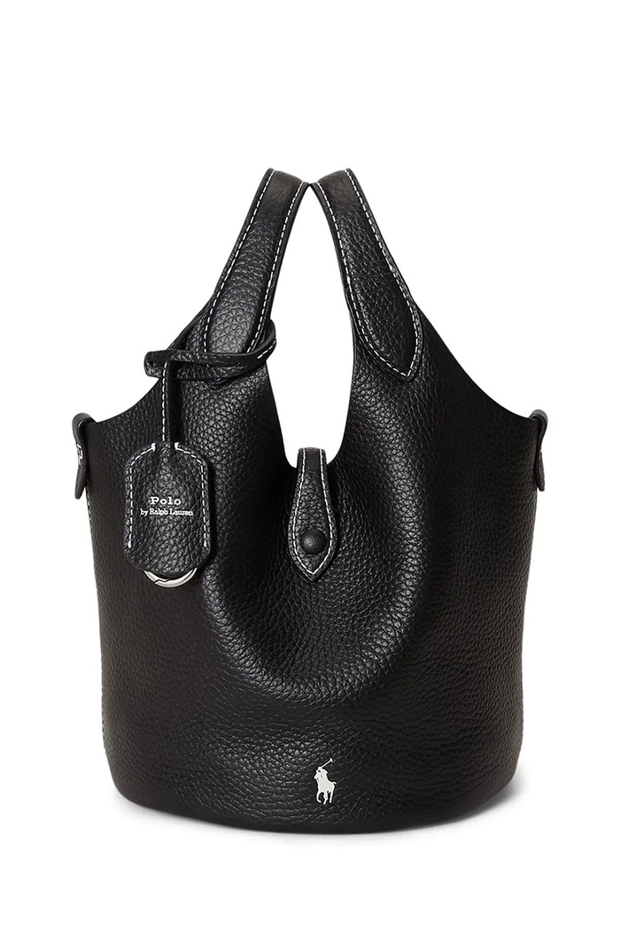 Polo Ralph Lauren Torebka crossbody damska skórzana czarny 428P21988
