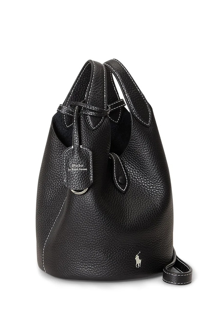 Akcesoria Polo Ralph Lauren Torebka crossbody damska skórzana 428P21988 czarny