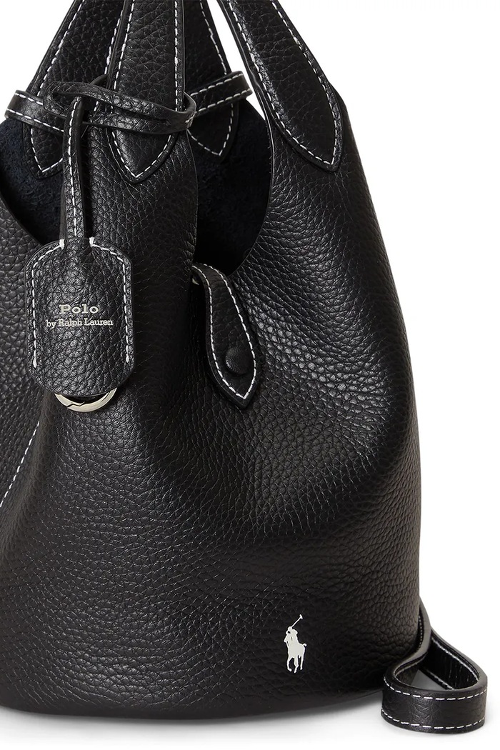 Torebka crossbody damska skórzana Polo Ralph Lauren 428P21988 czarny