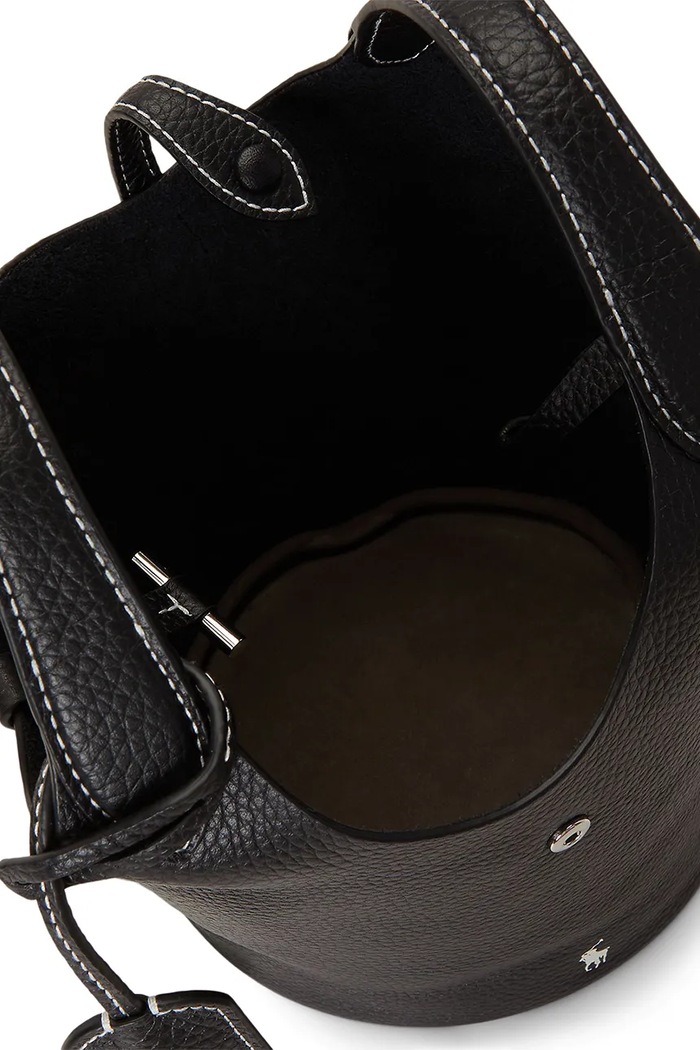 Torebka crossbody damska skórzana Polo Ralph Lauren czarny 428P21988