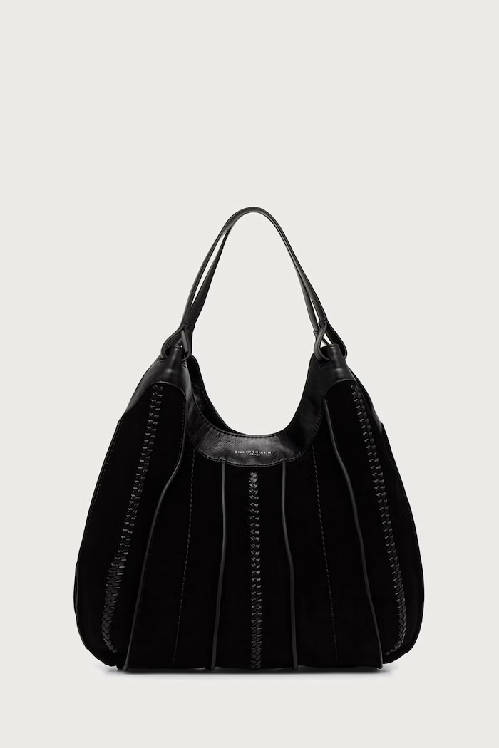 Gianni Chiarini Shopper torba za žene od brušene kože DUA crna BS.12750/COMM.CM.RALPH