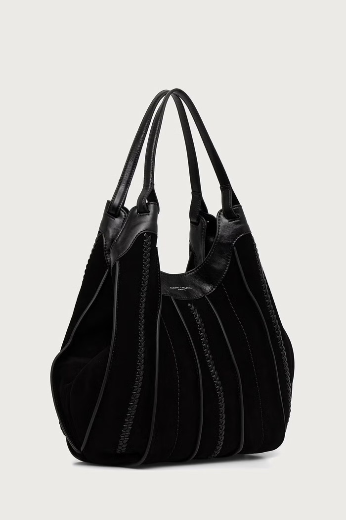 Gianni Chiarini сумка-шопер жіноча замшева DUA BS.12750/COMM.CM.RALPH чорний AW26