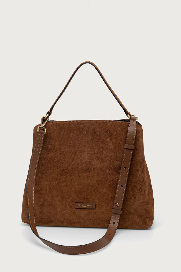 Akcesoria Gianni Chiarini Torebka crossbody damska skórzana FIONA BS.12486.CM.PTY brązowy