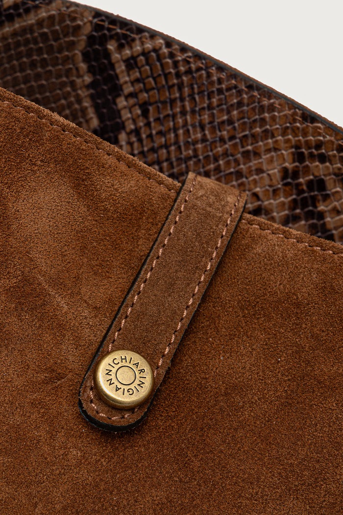Torebka crossbody damska skórzana FIONA Gianni Chiarini BS.12486.CM.PTY brązowy