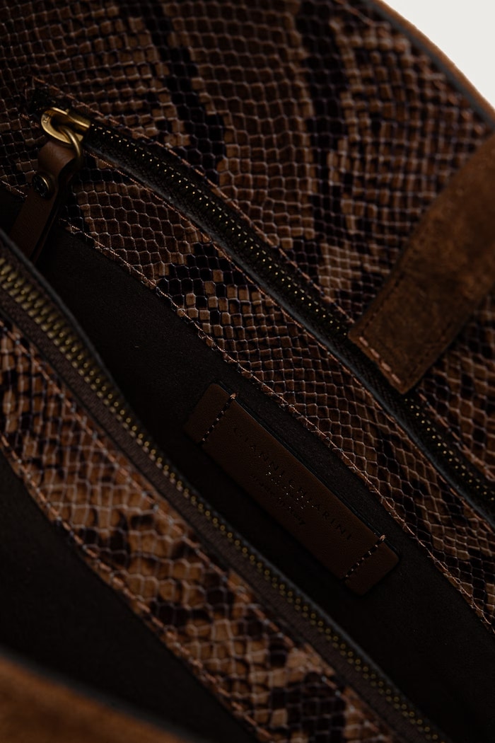 Torebka crossbody damska skórzana FIONA Gianni Chiarini brązowy BS.12486.CM.PTY