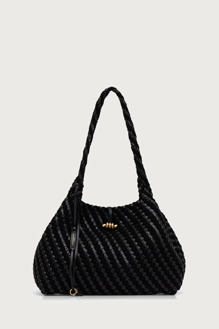 Gianni Chiarini Torebka tote damska skórzana AURELIE czarny BS.12067/COMM.W.PLINT