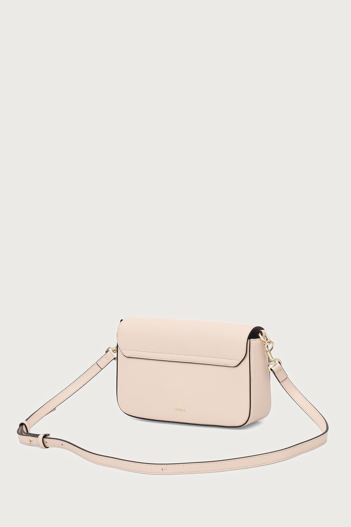 Akcesoria Furla torebka crossbody damska skórzana Iride S WB02206.BX3104.93300 beżowy