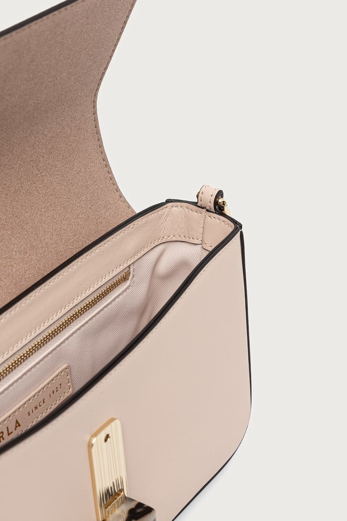 Furla torebka crossbody damska skórzana Iride S WB02206.BX3104.93300 beżowy