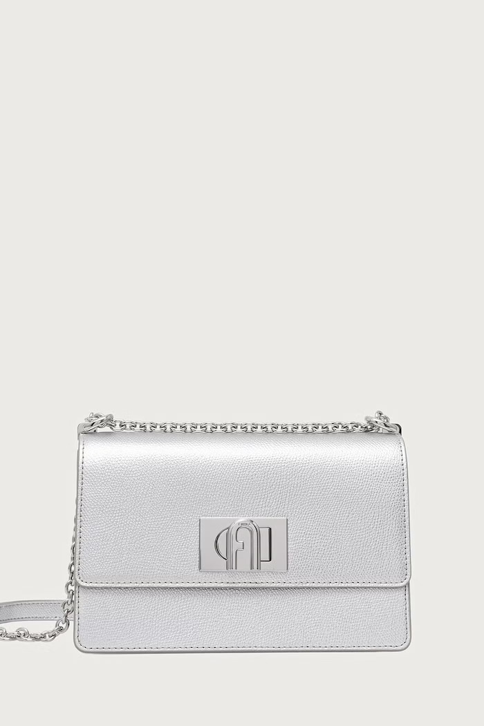 Furla χιαστί Γυναικεία δερμάτινη 1927 Mini Crossbody 20 ασημί BAFKACO.AMT000.Y3000