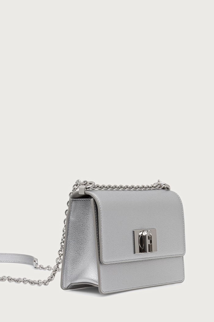 Furla torebka crossbody damska skórzana 1927 Mini Crossbody 20 BAFKACO.AMT000.Y3000 srebrny AW26