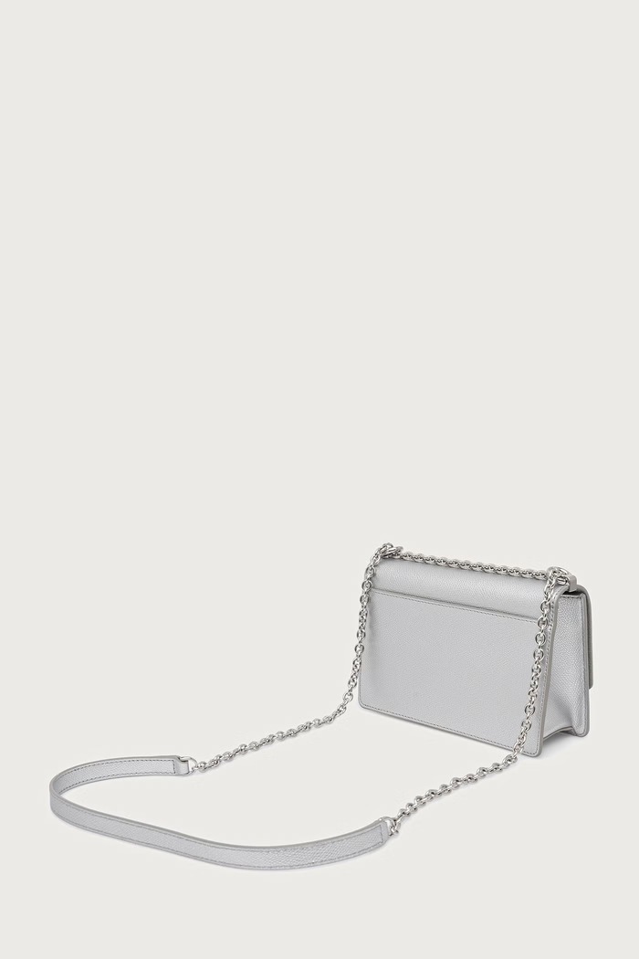 Akcesoria Furla torebka crossbody damska skórzana 1927 Mini Crossbody 20 BAFKACO.AMT000.Y3000 srebrny
