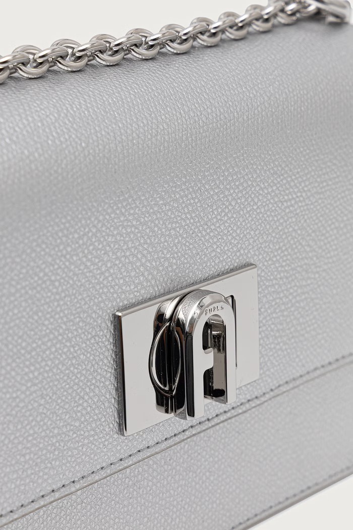 Furla torebka crossbody damska skórzana 1927 Mini Crossbody 20 srebrny BAFKACO.AMT000.Y3000