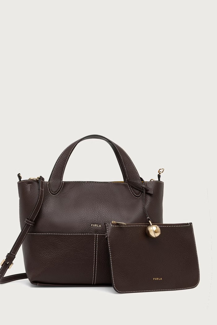 Furla torebka tote damska skórzana Primrose M Tote brązowy WB02225.HSF000.5518S