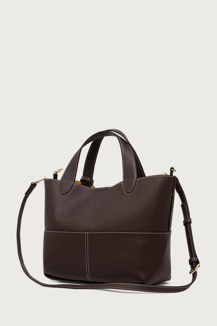 Akcesoria Furla torebka tote damska skórzana Primrose M Tote WB02225.HSF000.5518S brązowy