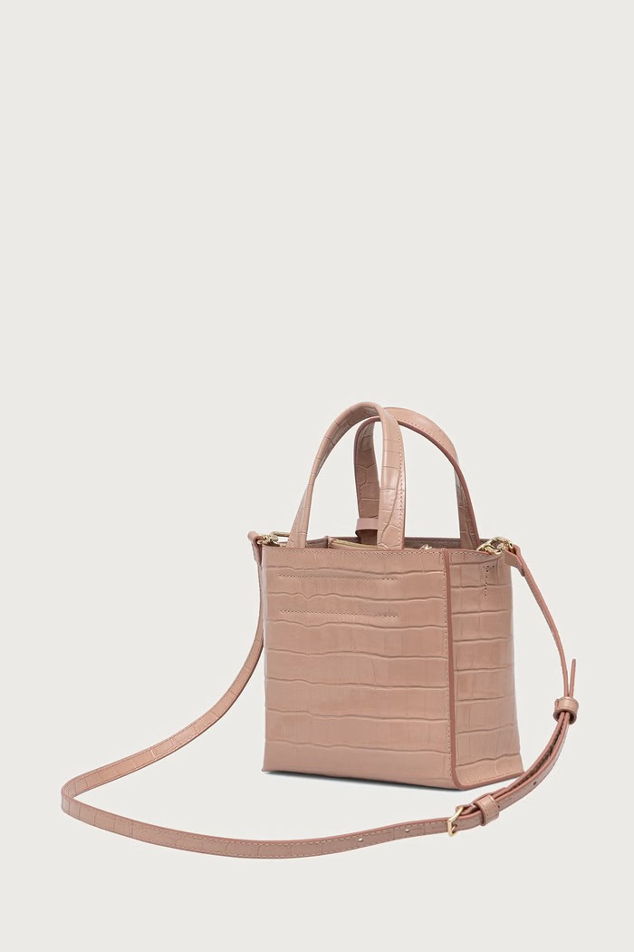 Akcesoria Furla Torebka crossbody damska skórzana Divide It Mini Tote WB02124.BX4255.4910S różowy
