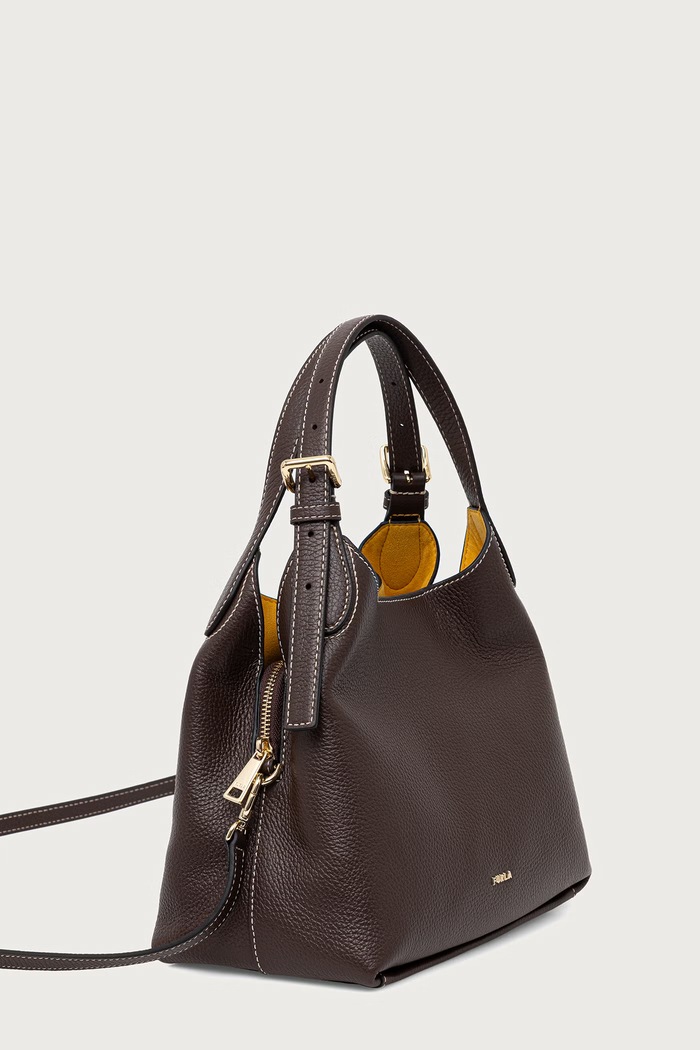 Furla Torebka hobo damska skórzana Primrose M Hobo WB02210.HSF000.5518S brązowy AW26