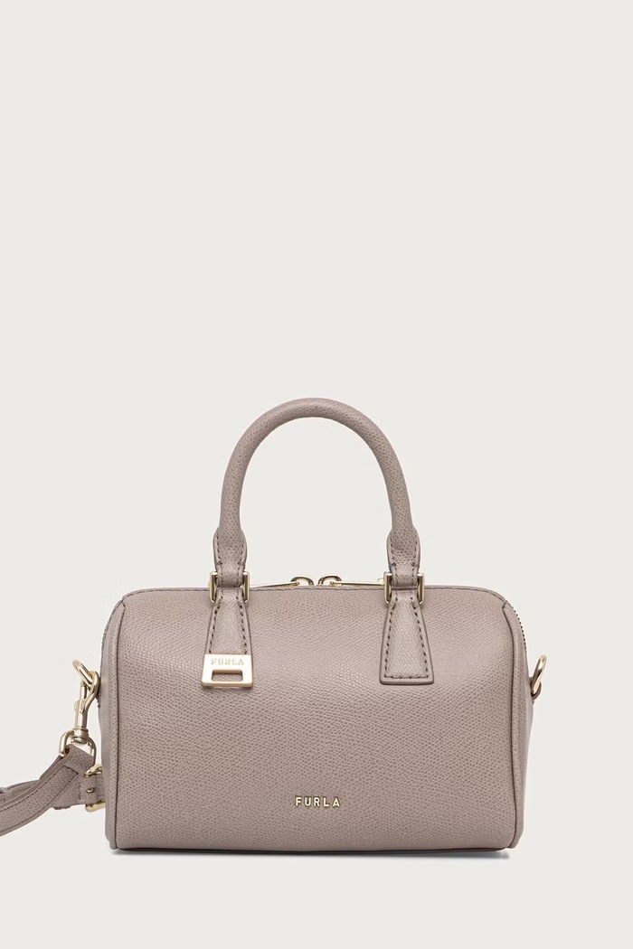 Furla Torebka crossbody damska skórzana Olivia Mini Boston Bag beżowy WE00933.A.0023.4892S