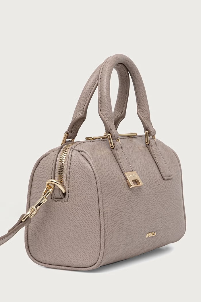 Akcesoria Furla Torebka crossbody damska skórzana Olivia Mini Boston Bag WE00933.A.0023.4892S beżowy