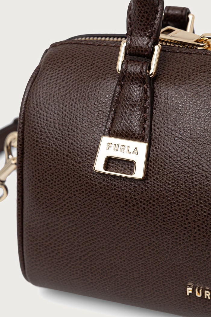 Torebka crossbody damska skórzana Olivia Mini Boston Bag Furla brązowy WE00933.A.0023.4284S