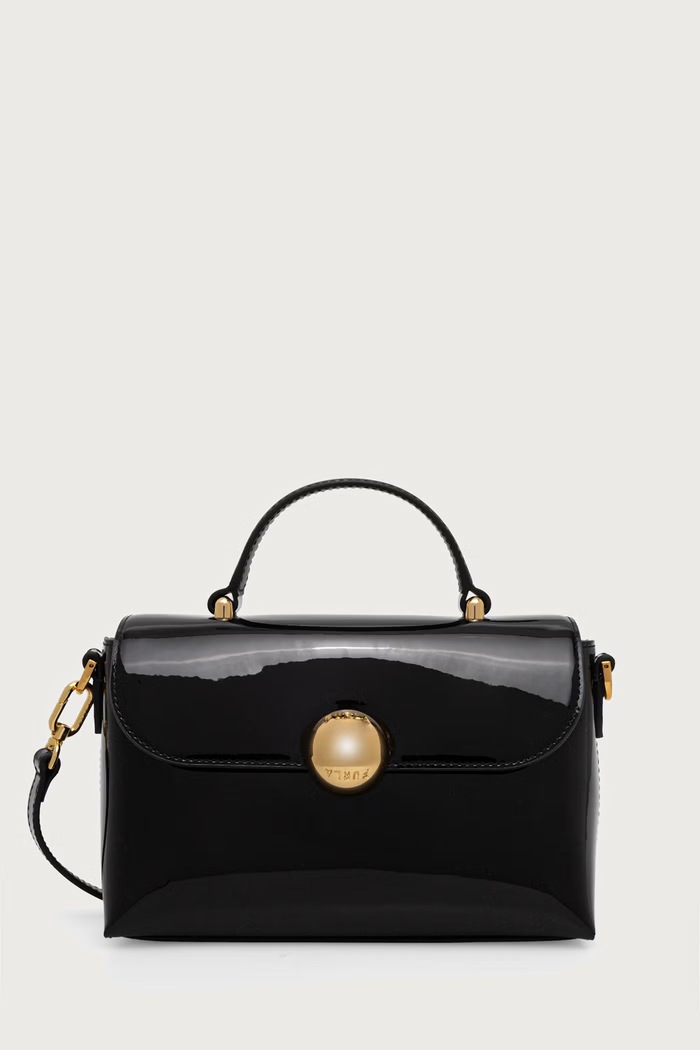 Furla Listonoszka damska skórzana Moonlight Mini Top Handle czarny WE00921.BX0246.O6000